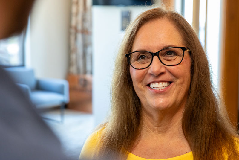patient smiling after their dental procedure