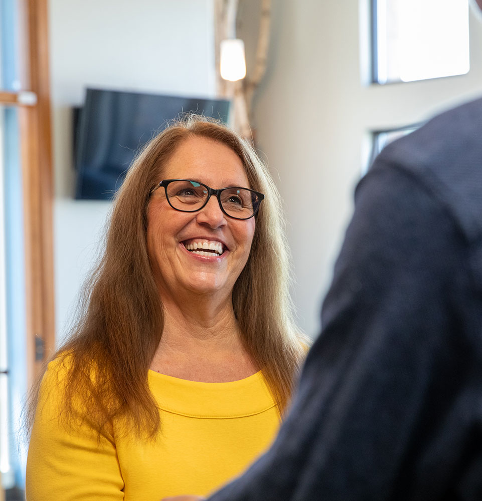 patient smiling after their dental procedure