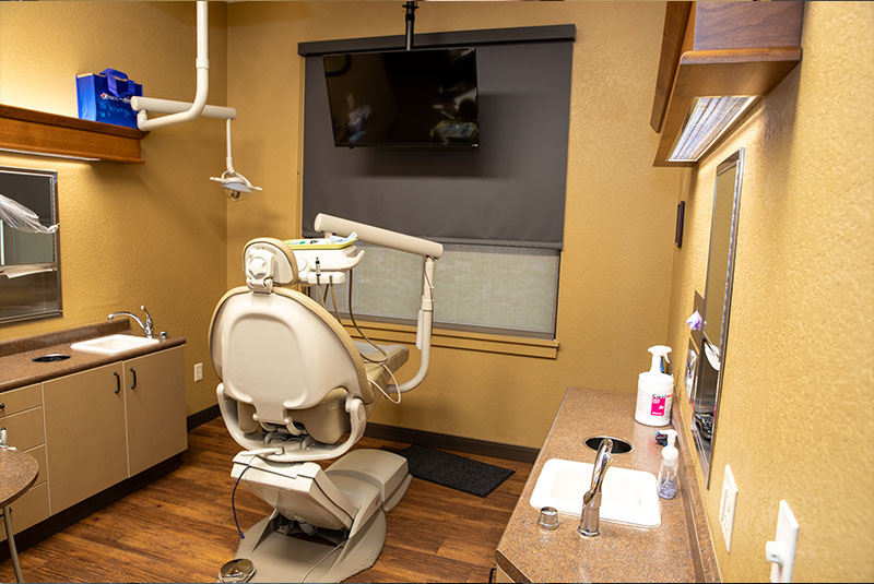 Shot of inside the dental practice